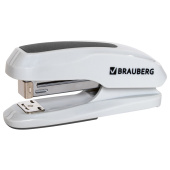 Степлер №24/6, 26/6 BRAUBERG "Extra", до 30 листов, серый, 229089 за 351 ₽. Степлеры настольные.  Доставка по РФ. Без переплат!