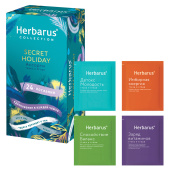 Чай HERBARUS "Secret Holiday" ассорти 4 вкуса, 24 пакетика в конвертах за 305 ₽. Чай пакетированный.  Доставка по РФ. Без переплат!