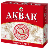 Чай АКБАР "Classic Series" черный байховый, 100 пакетиков по 2 г, 1050051 за 313 ₽. Чай пакетированный.  Доставка по РФ. Без переплат!