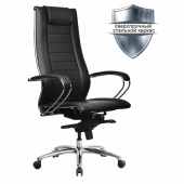 Кресло офисное МЕТТА "SAMURAI" Lux 2, экокожа, регулируемое сиденье, черное за 39 987 ₽. Кресла SAMURAI.  Доставка по РФ. Без переплат!