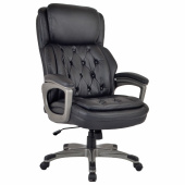 Кресло BRABIX PREMIUM "Regal EX-557", НАГРУЗКА до 150 кг, пружинный блок, экокожа, черный, 532945 за 30&nbsp;279 ₽. Кресла для руководителей.  Доставка по РФ. Без переплат!