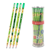 Карандаш чернографитный с принтом BRAUBERG "AVOCADO", 1 шт., HB, с ластиком, корпус ассорти, 182015 за 10 ₽. Карандаши чернографитные.  Доставка по РФ. Без переплат!