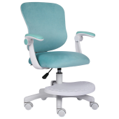 Кресло детское с подставкой для ног BRABIX "Sky MG-206", велюр, голубое, 533155 за 7&nbsp;156 ₽. Кресла детские.  Доставка по РФ. Без переплат!