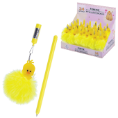 Ручка с пушистой подвеской шариковая FUNSTER "YES, DUCK", СИНЯЯ, пишущий узел 0,7 мм, 144523 за 73 ₽. Ручки шариковые неавтоматические.  Доставка по РФ. Без переплат!