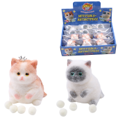 Игрушка-антистресс "Котик малый", 9 см, ассорти, 2 цвета, дисплей, JOLLY JOT (ДЖОЛЛИ ДЖОТ), 666569 за 186 ₽. Игрушки релаксирующие.  Доставка по РФ. Без переплат!