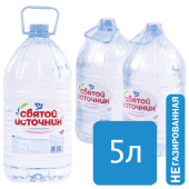 Вода негазированная питьевая СВЯТОЙ ИСТОЧНИК 5 л за 286 ₽. Минеральная и питьевая вода.  Доставка по РФ. Без переплат!