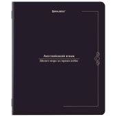 Тетрадь предметная VINTAGE 48 л., SoftTouch, АНГЛИЙСКИЙ ЯЗЫК, клетка, подсказ, BRAUBERG, 405150 за 60 ₽. Тетради предметные.  Доставка по РФ. Без переплат!