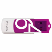 Флеш-диск 64 GB PHILIPS VIVID, разъем USB 2.0, фиолетовый, FM64FD05P/97 за 1&nbsp;425 ₽. Флеш-диски USB.  Доставка по РФ. Без переплат!