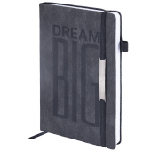 Ежедневник недатированный А5 138х213 мм BRAUBERG "BeStyle", под кожу, резинка, держатель, 160 л., графитовый, 116215 за 362 ₽. Ежедневники с покрытием "под кожу и ткань".  Доставка по РФ. Без переплат!