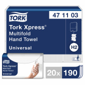 Полотенца бумажные (1 пачка 190 листов) TORK (H2) Universal, 2-слойные, цвет натуральный.,23,4х21,3, Z-сложение, 471103 за 718 ₽. Полотенца бумажные профессиональные.  Доставка по РФ. Без переплат!