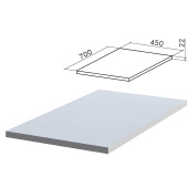 Крышка для тумбы приставной (код 640146, 640149) "Монолит", 450х700х22 мм, серая, ТМ03.11 за 1&nbsp;467 ₽. Набор мебели "Монолит".  Доставка по РФ. Без переплат!