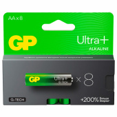 Батарейки КОМПЛЕКТ 8 шт., GP Ultra Plus G-Tech, AA (LR6), алкалиновые, пальчиковые, 15AUPA21-2CRB8 за 748 ₽. Батарейки.  Доставка по РФ. Без переплат!