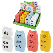 Точилка с ластиком 2 в 1 BRAUBERG KIDS "Зверушки", 2 отверстия, дизайн ассорти, 271989 за 95 ₽. Точилки ручные.  Доставка по РФ. Без переплат!