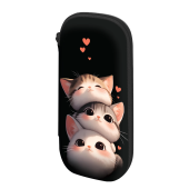 Пенал ЮНЛАНДИЯ, 1 отделение, карман, полиэстер / EVA, 22х10х5 см, "Fluffy cats", 274556 за 246 ₽. Пеналы каркасные.  Доставка по РФ. Без переплат!