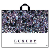 Пакет с петлевой ручкой ПВД, 55х70 см, "Лакшери", 90 мкм, н00067778 за 70 ₽. Пакеты с петлевой и вырубной ручкой.  Доставка по РФ. Без переплат!