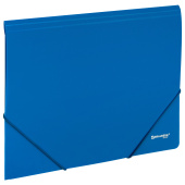 Папка на резинках А4 BRAUBERG UNIVERSAL, синяя, до 300 листов, 0,5 мм, 273037 за 79 ₽. Папки на резинках пластиковые.  Доставка по РФ. Без переплат!