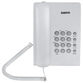Телефон проводной SANYO RA-S204W, тональный / импульсный режим, повтор, белый за 2&nbsp;238 ₽. Стационарные телефоны.  Доставка по РФ. Без переплат!