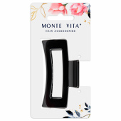 Краб для волос 8,5 см, глянцевый, чёрный, MONTE VITA (МОНТЕ ВИТА), 457000 за 59 ₽. Крабы для волос.  Доставка по РФ. Без переплат!