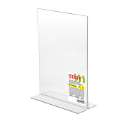 Подставка настольная для рекламных материалов МАЛОГО ФОРМАТА (150х210 мм), А5, двусторонняя, вертикальная, STAFF, 291398 за 179 ₽. Подставки и таблички настольные (тейблтенсы).  Доставка по РФ. Без переплат!