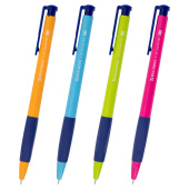 Ручка шариковая автоматическая BRAUBERG A-30 COLOR MIX "WRITING 3.0", СИНЯЯ, пишущий узел 0,5 мм, линия письма 0,25 мм, 144341 за 14 ₽. Ручки шариковые автоматические.  Доставка по РФ. Без переплат!