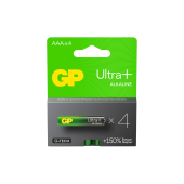 Батарейки КОМПЛЕКТ 4 шт., GP Ultra Plus G-Tech, AAA (LR03), алкалиновые, мизинчиковые, 24AUPA21-2CRSB4 за 320 ₽. Батарейки.  Доставка по РФ. Без переплат!