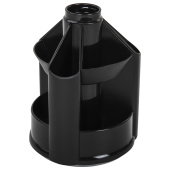 Подставка-органайзер BRAUBERG MINI, 10 отделений, вращающаяся, 107х107х130 мм, черная, 238094 за 261 ₽. Подставки канцелярские без наполнения.  Доставка по РФ. Без переплат!