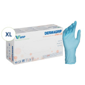 Перчатки нитриловые смотровые, 90 пар (180 штук), повышенная чувствительность, размер 9-10, XL (очень большой), DERMAGRIP Ultra, D1104-27 за 1&nbsp;288 ₽. Перчатки медицинские.  Доставка по РФ. Без переплат!