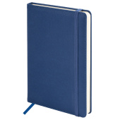 Ежедневник недатированный А5 138х213 мм, BRAUBERG "Base", под кожу, 160 л., синий, 116258 за 386 ₽. Ежедневники с покрытием "под кожу и ткань".  Доставка по РФ. Без переплат!
