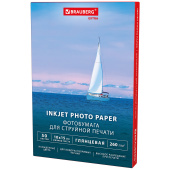 Фотобумага глянцевая, 10х15 см, 260 г/м2, односторонняя, 50 листов, BRAUBERG EXTRA, 364475 за 141 ₽. Фотобумага.  Доставка по РФ. Без переплат!