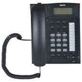 Телефон SANYO RA-S517B, спикерфон, память 30 номеров, тональный / импульсный режим, черный за 2&nbsp;565 ₽. Стационарные телефоны.  Доставка по РФ. Без переплат!