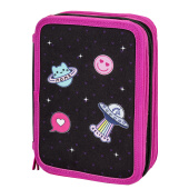 Пенал BRAUBERG, 3 отделения, полиэстер, 21х14 см, "Space sweets", 272332 за 738 ₽. Пеналы каркасные.  Доставка по РФ. Без переплат!