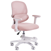 Кресло детское с подставкой для ног BRABIX KIDS "MG-220", сетка/ткань TW, розовое, 533314 за 9&nbsp;837 ₽. Кресла детские.  Доставка по РФ. Без переплат!