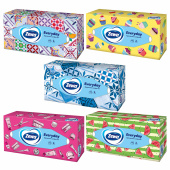 Салфетки косметические 100 штук в картонном боксе, 2-слойные, ZEMMA/ZEWA Everyday, 62861 за 178 ₽. Салфетки косметические.  Доставка по РФ. Без переплат!