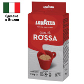 Кофе молотый LAVAZZA "Qualita Rossa" 250 г, ИТАЛИЯ, 3580 за 925 ₽. Кофе молотый.  Доставка по РФ. Без переплат!