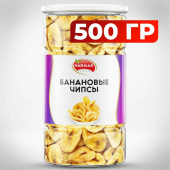 Банановые чипсы NARMAK, 500 г за 605 ₽. Орехи и сухофрукты.  Доставка по РФ. Без переплат!