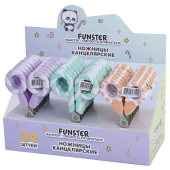 Ножницы FUNSTER (ФАНСТЕР) 130 мм, фигурные ручки ЛЕДЕНЦЫ из ABS пластика, в дисплее, 238853 за 126 ₽. Ножницы универсальные.  Доставка по РФ. Без переплат!