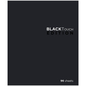 Тетрадь А5 96 л., ПЗБМ, скоба, клетка, Soft Touch, брайль 3D, "БлэкТач", 28657 за 135 ₽. Тетради более 60 листов.  Доставка по РФ. Без переплат!