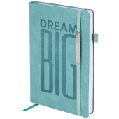Ежедневник недатированный А5 138х213 мм BRAUBERG "BeStyle", под кожу, резинка, держатель, 160 л., сине-зеленый, 116218 за 362 ₽. Ежедневники с покрытием "под кожу и ткань".  Доставка по РФ. Без переплат!
