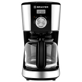 Кофеварка капельная BRAYER BR1122, 900 Вт, объем 1,5 л, черная за 4 758 ₽. Кофеварки капельные.  Доставка по РФ. Без переплат!