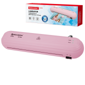 Ламинатор BRAUBERG ULTRA PM235P, РОЗОВЫЙ, формат A4, толщина пленки 60-150 мкм, скорость 30 см/мин, 532186 за 1 817 ₽. Ламинаторы.  Доставка по РФ. Без переплат!
