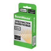 Зубочистки бамбуковые 800 шт. в коробке с подвесом, BOOMHOUSE (БУМХАУС), 701955 за 63 ₽. Зубочистки.  Доставка по РФ. Без переплат!