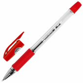 Ручка шариковая BRAUBERG "BP-GT", КРАСНАЯ, корпус прозрачный, евронаконечник 0,7 мм, линия письма 0,35 мм, 144007 за 34 ₽. Ручки шариковые неавтоматические.  Доставка по РФ. Без переплат!
