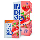 Чай INDIGO "Земляничный чизкейк" черный, 24 пакетика в конвертах по 1,7 г, HERB0085 за 289 ₽. Чай пакетированный.  Доставка по РФ. Без переплат!