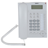 Телефон SANYO RA-S517W, спикерфон, память 30 номеров, тональный / импульсный режим, белый за 2&nbsp;565 ₽. Стационарные телефоны.  Доставка по РФ. Без переплат!