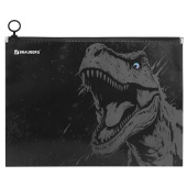 Папка для тетрадей BRAUBERG А4, 1 отделение, пластик, на zip-lock молнии, "Scary dino", 273321 за 48 ₽. Папки для тетрадей и уроков труда.  Доставка по РФ. Без переплат!