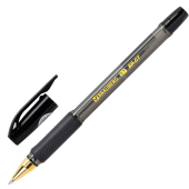 Ручка шариковая BRAUBERG BP-GT GLD BLACK, ЧЕРНАЯ, корпус тонированный, пишущий узел 0,7 мм, линия письма 0,35 мм, 144507 за 38 ₽. Ручки шариковые неавтоматические.  Доставка по РФ. Без переплат!