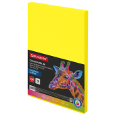 Бумага цветная BRAUBERG, А4, 75 г/м2, 100 л., НЕОН, желтая, для офисной техники, 116670 за 339 ₽. Бумага цветная форматная.  Доставка по РФ. Без переплат!