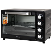 Мини-печь электрическая SONNEN EO-HL38K, 2000 Вт, 38 л, 3 режима нагрева, режим конвекции, таймер, механическое управление, черная, 458306 за 7&nbsp;037 ₽. Электропечи.  Доставка по РФ. Без переплат!