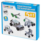 Конструктор металлический "Для уроков труда №2", 5 в 1 с подвижными деталями, 292 элемента, BAMBOX (БАМБОКС), 667037 за 858 ₽. Конструкторы.  Доставка по РФ. Без переплат!