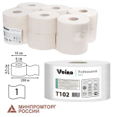 Бумага туалетная 200 м, VEIRO Professional (Система T2), КОМПЛЕКТ 12 шт., Basic, T102 за 1&nbsp;811 ₽. Туалетная бумага профессиональная.  Доставка по РФ. Без переплат!